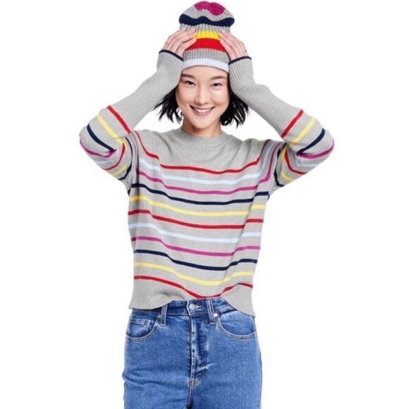 La Ligne × Target Rainbow Striped Crewneck Sweater sz. M - Picture 1 of 7